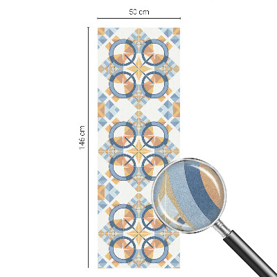 Opaque window film stained glass style Geometric pattern
