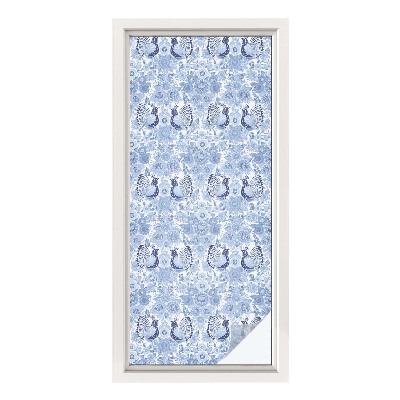 Patterned window film Floral bird
