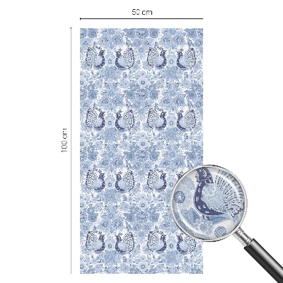Patterned window film Floral bird