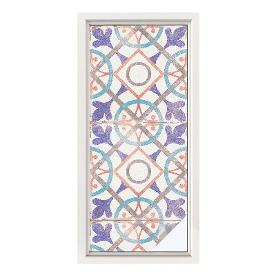 Privacy window film Colorful mosaics