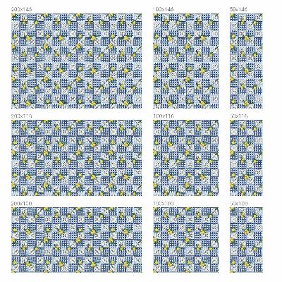 Frosted glass film stained glass effect Lemon pattern