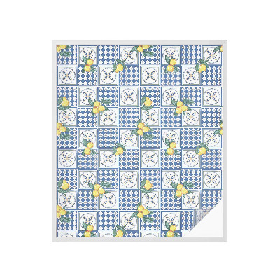 Frosted glass film stained glass effect Lemon pattern