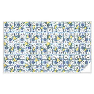 Frosted glass film stained glass effect Lemon pattern