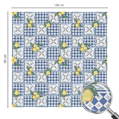 Frosted glass film stained glass effect Lemon pattern