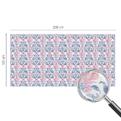 Opaque window film stained glass style Floral symmetry