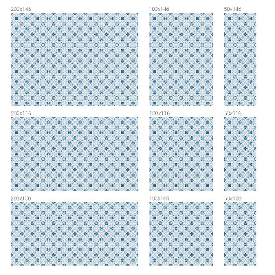 Patterned window film Tiled decorations