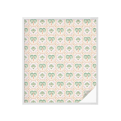 Patterned window film Exotic palm trees