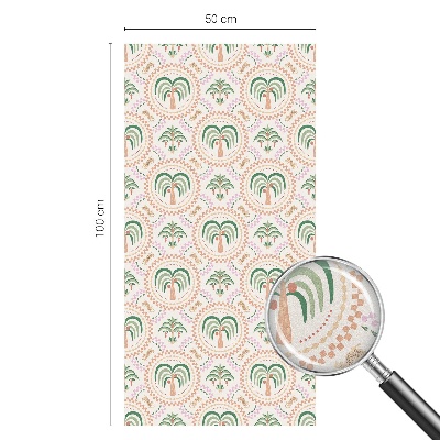 Patterned window film Exotic palm trees