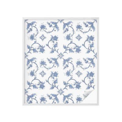 Colored window film stained glass Floral ornament