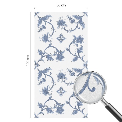 Colored window film stained glass Floral ornament