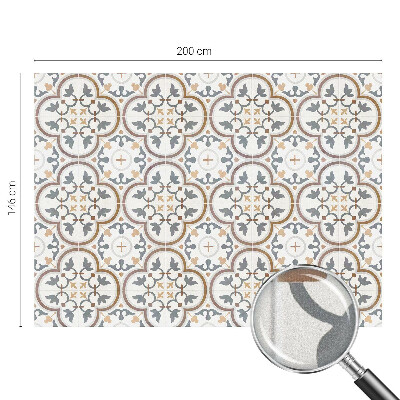 Opaque window film stained glass style Tiled ornaments