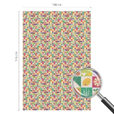 Frosted glass film stained glass effect Colorful abstraction