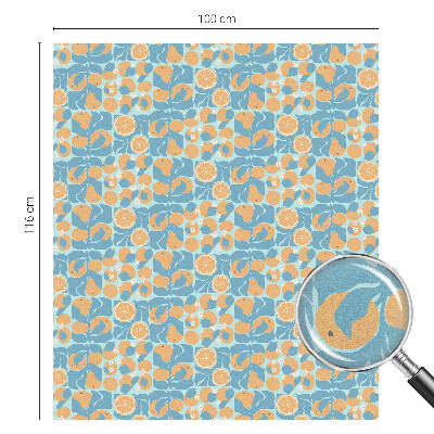 Frosted glass film stained glass effect Fishy citrus