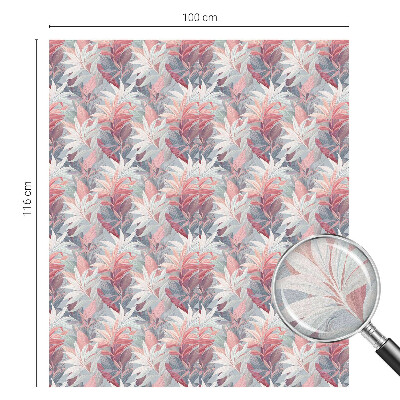 Patterned window film Flower leaves