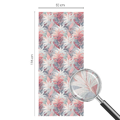 Patterned window film Flower leaves