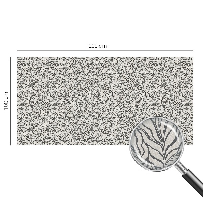 Opaque window film stained glass style Leaves flowers