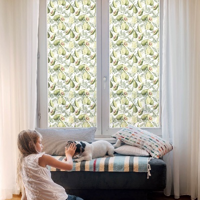 Privacy window film Avocado leaves