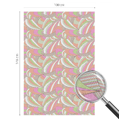 Colored window film stained glass Colorful zigzag