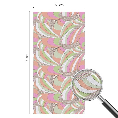 Colored window film stained glass Colorful zigzag