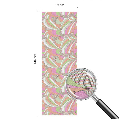 Colored window film stained glass Colorful zigzag