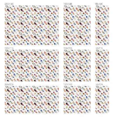 Colored window film stained glass Boho feathers