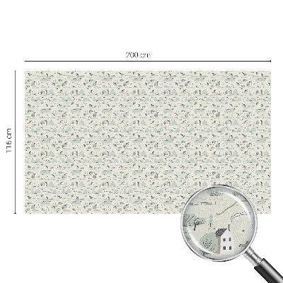 Patterned window film An idyllic village