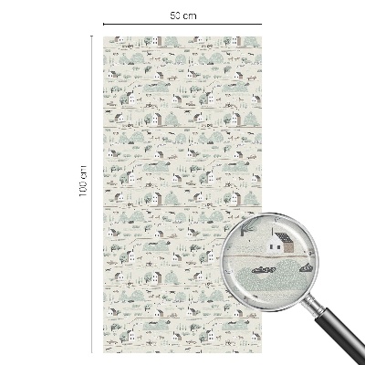 Patterned window film An idyllic village