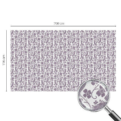 Frosted glass film stained glass effect Folk motifs