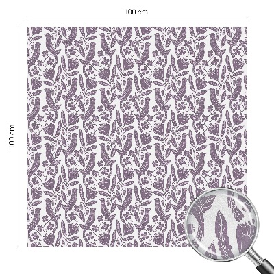 Frosted glass film stained glass effect Folk motifs