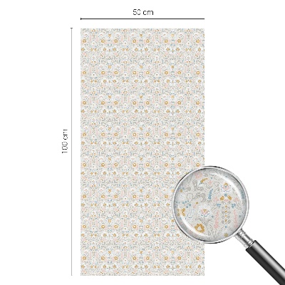 Colored window film stained glass Floral symmetry