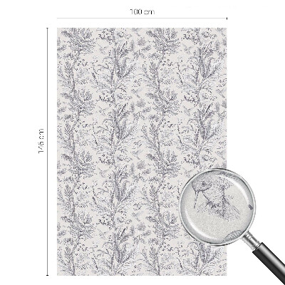 Patterned window film Leaves and butterflies