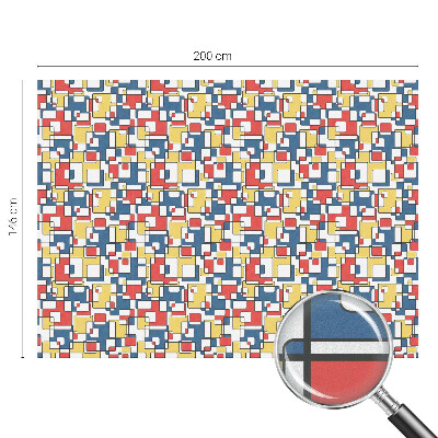 Colored window film stained glass Geometric shapes