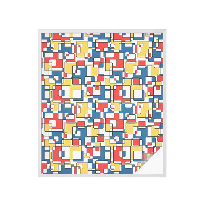 Colored window film stained glass Geometric shapes