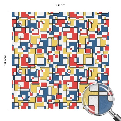 Colored window film stained glass Geometric shapes