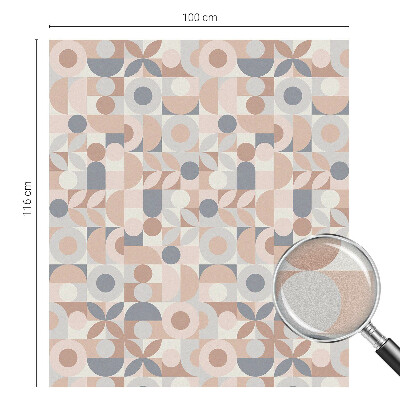 Opaque window film stained glass style Abstract mosaic