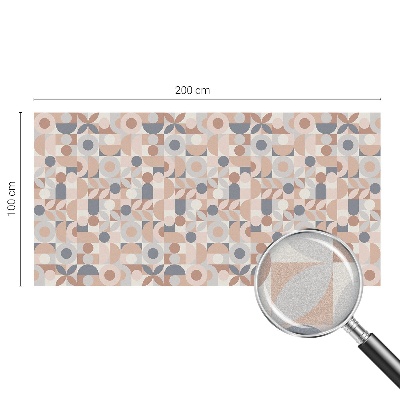 Opaque window film stained glass style Abstract mosaic