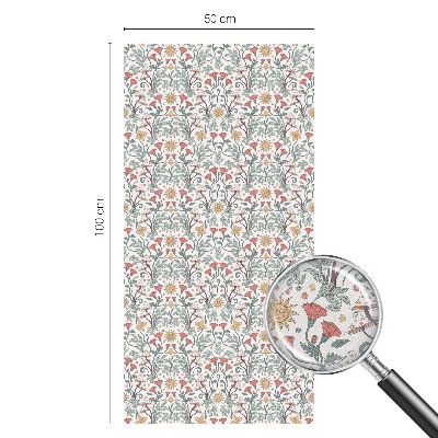 Privacy window film Fox leaves