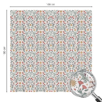 Privacy window film Fox leaves