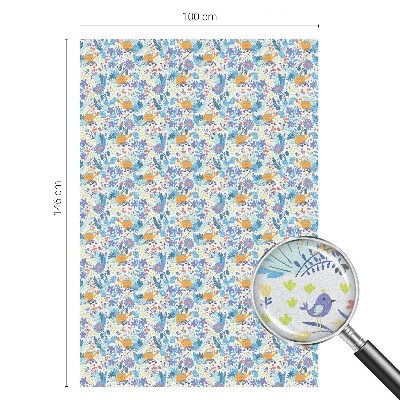 Patterned window film Plant motif