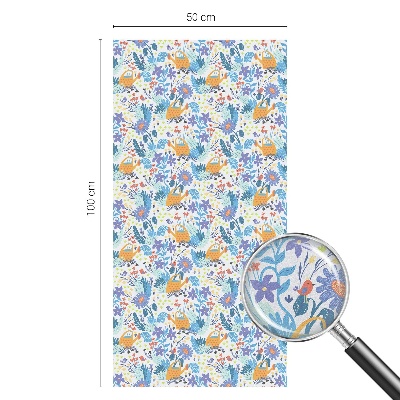 Patterned window film Plant motif