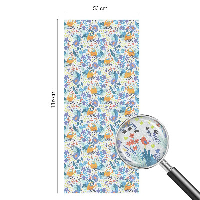 Patterned window film Plant motif