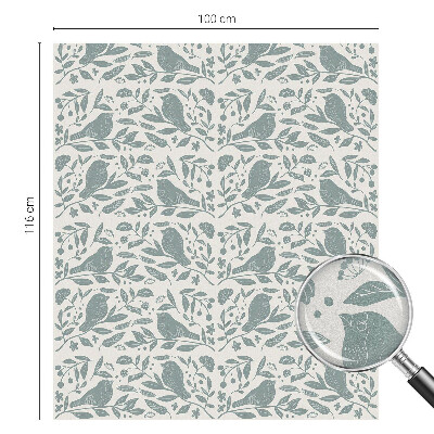 Frosted glass film stained glass effect Bird motif