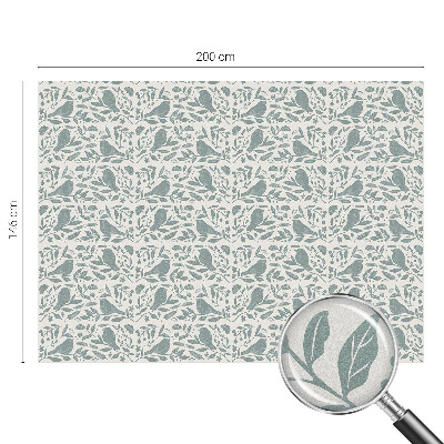 Frosted glass film stained glass effect Bird motif