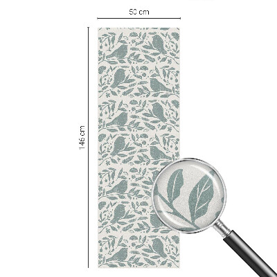 Frosted glass film stained glass effect Bird motif