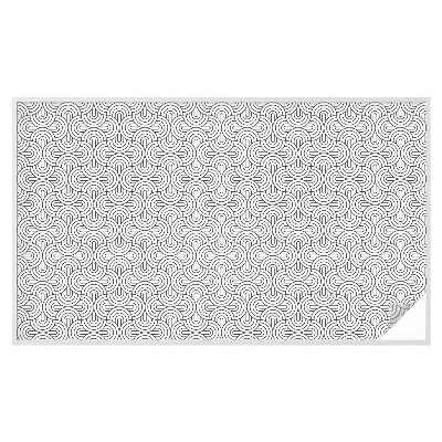 Colored window film stained glass Geometric semicircles