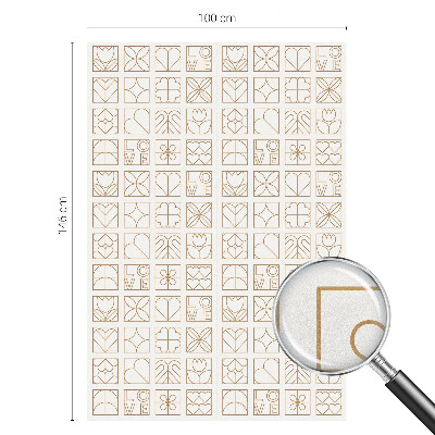 Opaque window film stained glass style Geometric love