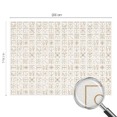 Opaque window film stained glass style Geometric love