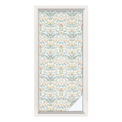 Patterned window film Floral symmetry