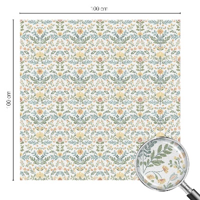 Patterned window film Floral symmetry