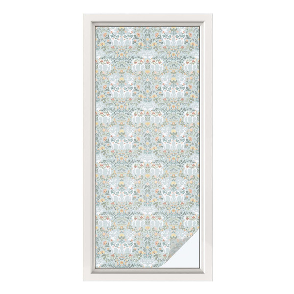 Privacy window film Deer flowers